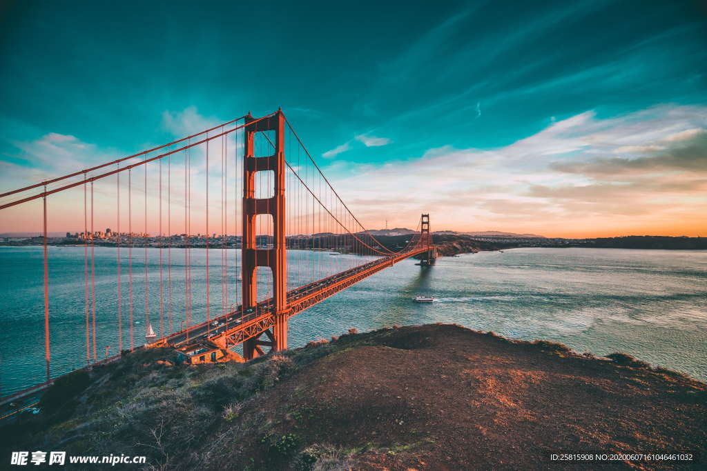 旧金山金门大桥图片