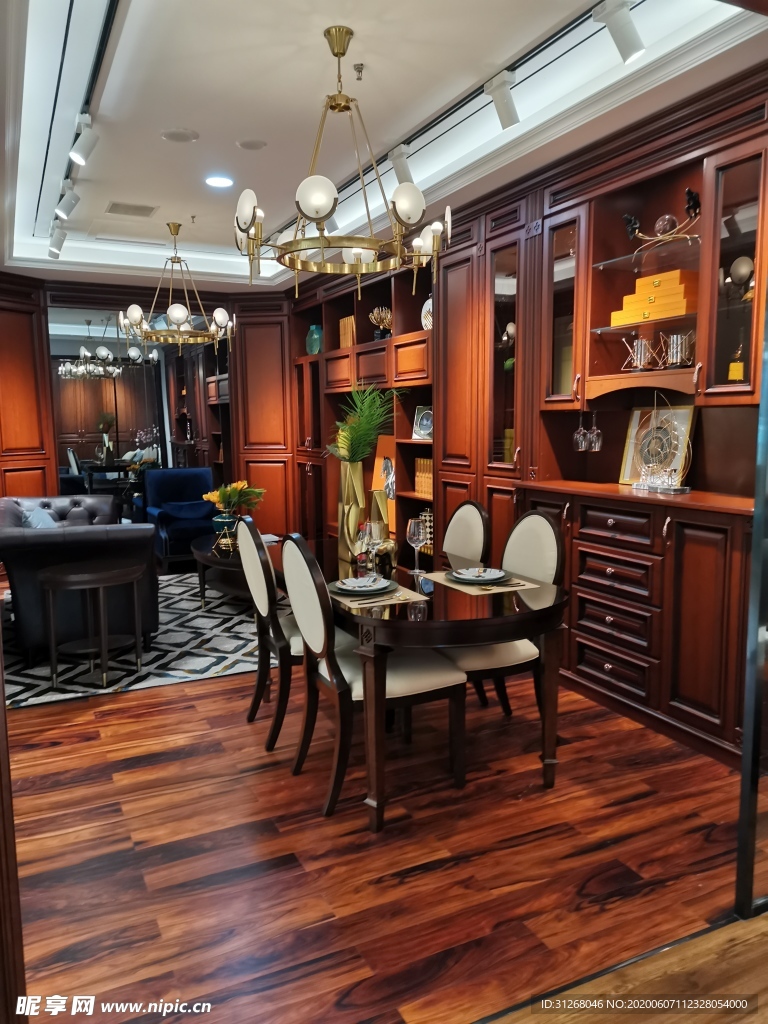 新中式客厅 美式客餐厅