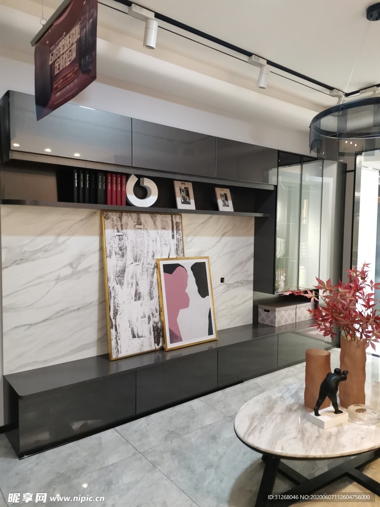 轻奢客厅蓝色布艺沙发