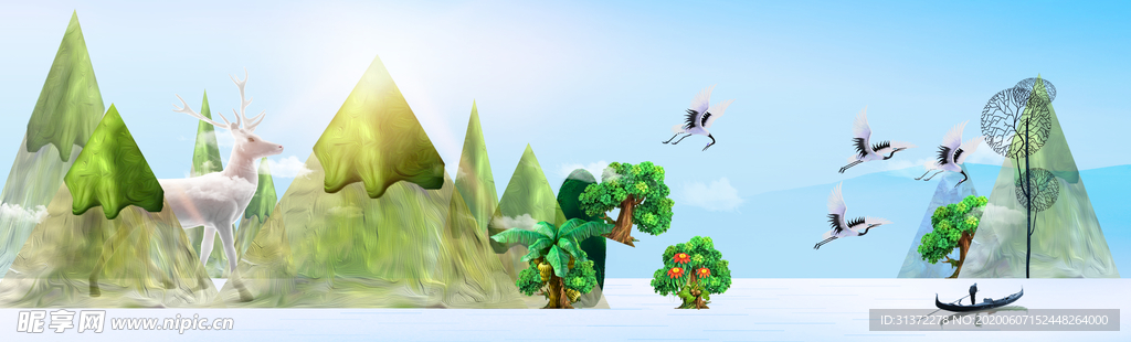 中国风插画海报