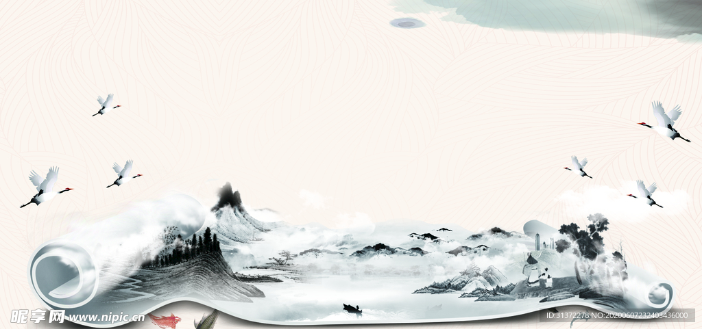 中国风插画海报图片