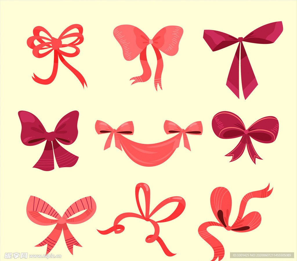 节日蝴蝶结丝带