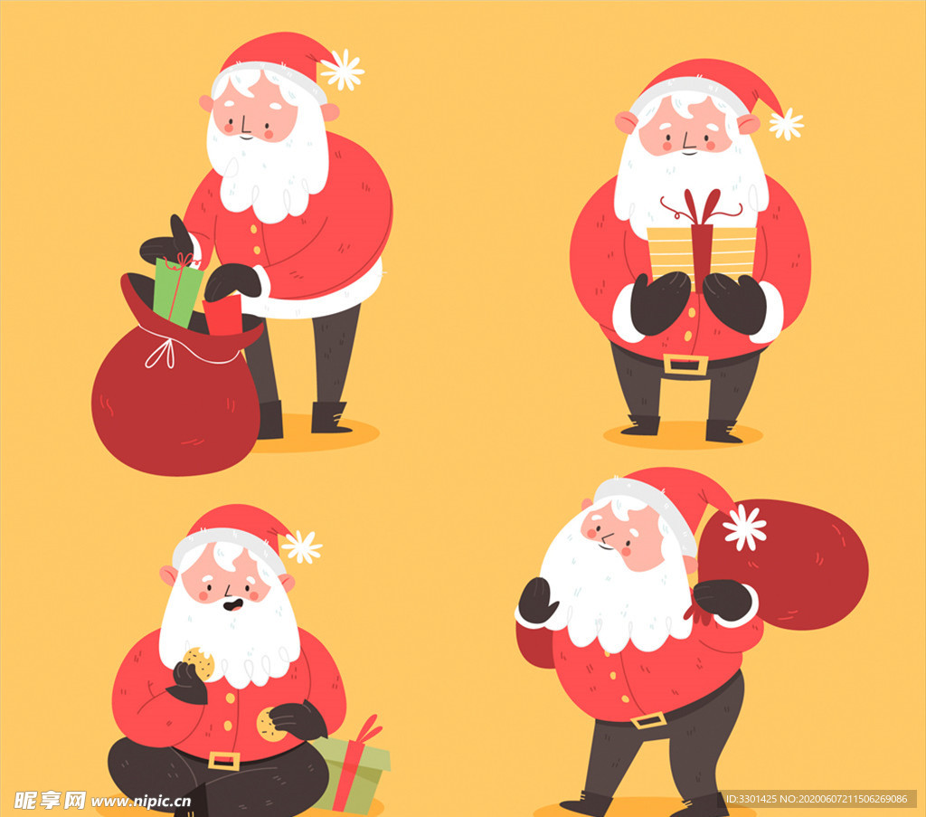 圣诞老爷爷矢量