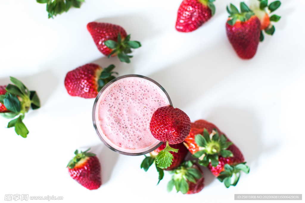 奶昔水果奶昔美味图片