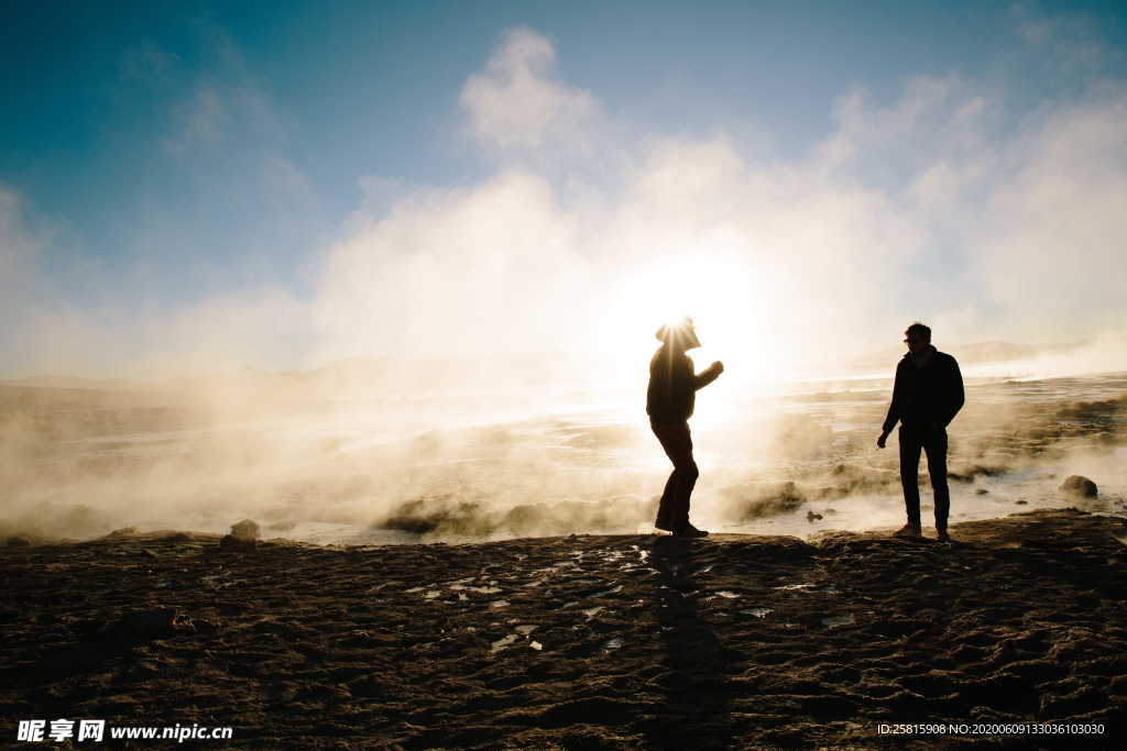 盐湖盐沼盐池盐块风景图片