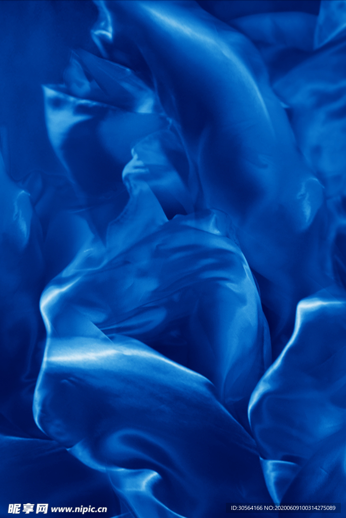蓝色丝绸渐变高端艺术纹理背景