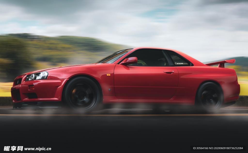 跑车豪车轿车街道城市建筑