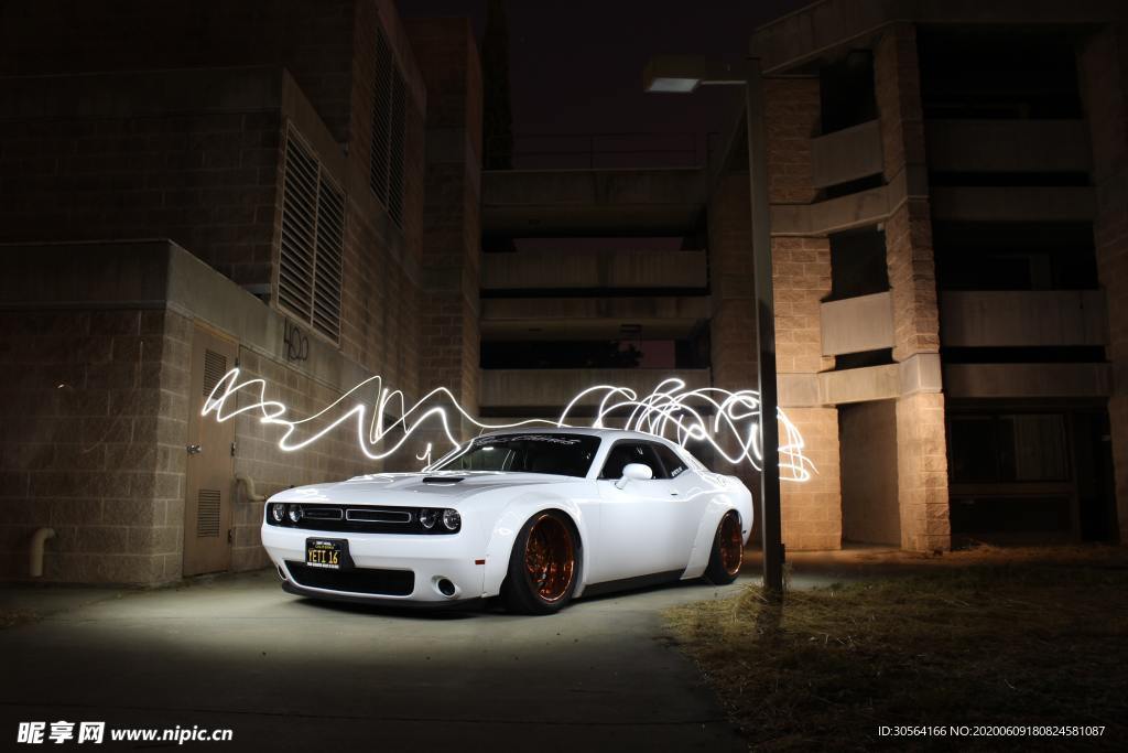 跑车豪车轿车街道城市建筑