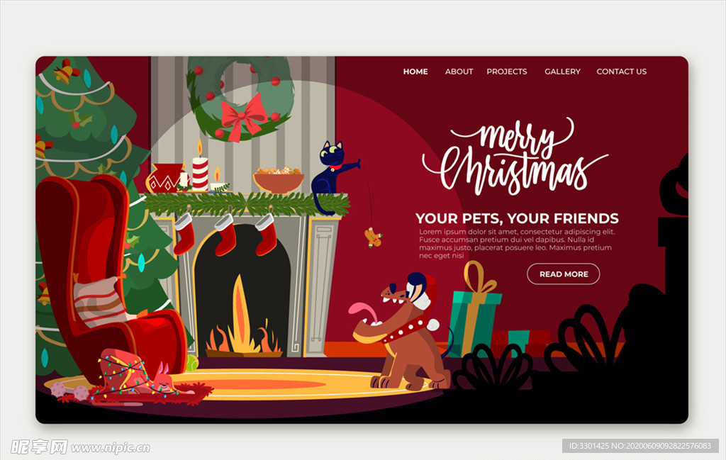 圣诞客厅网站登陆页