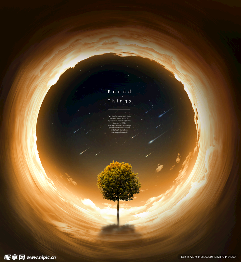 极坐标效果鱼眼海报图片