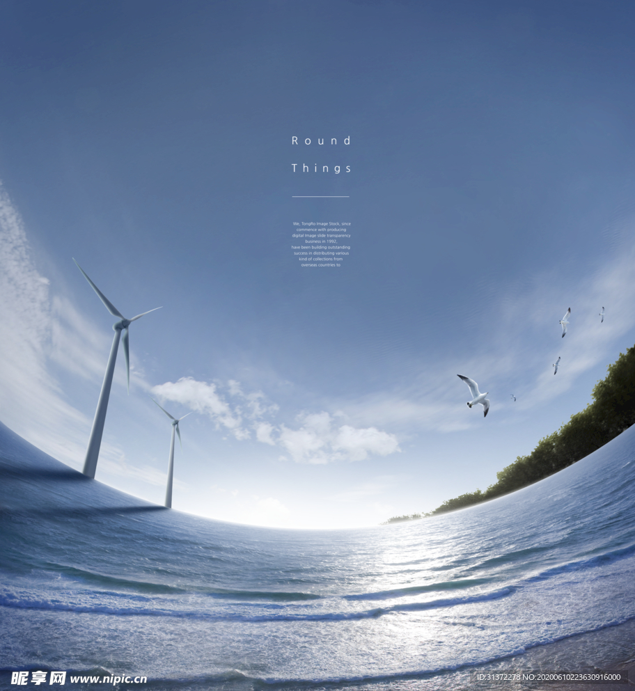 极坐标效果鱼眼海报图片