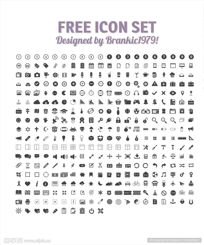 各行业网页矢量小图标