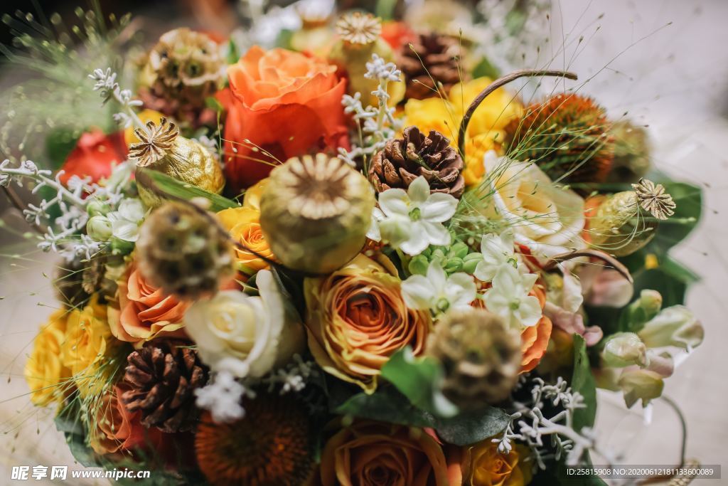 花束捧花桌花插花花艺图片