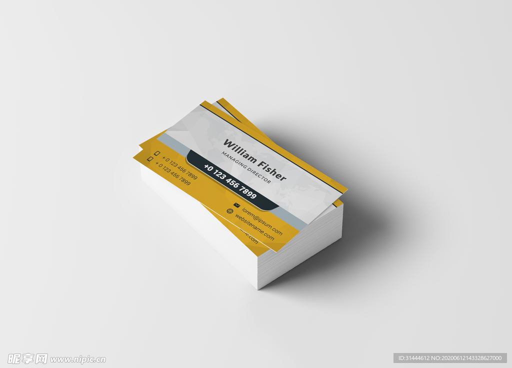 名片样机名片贴图logo智能图