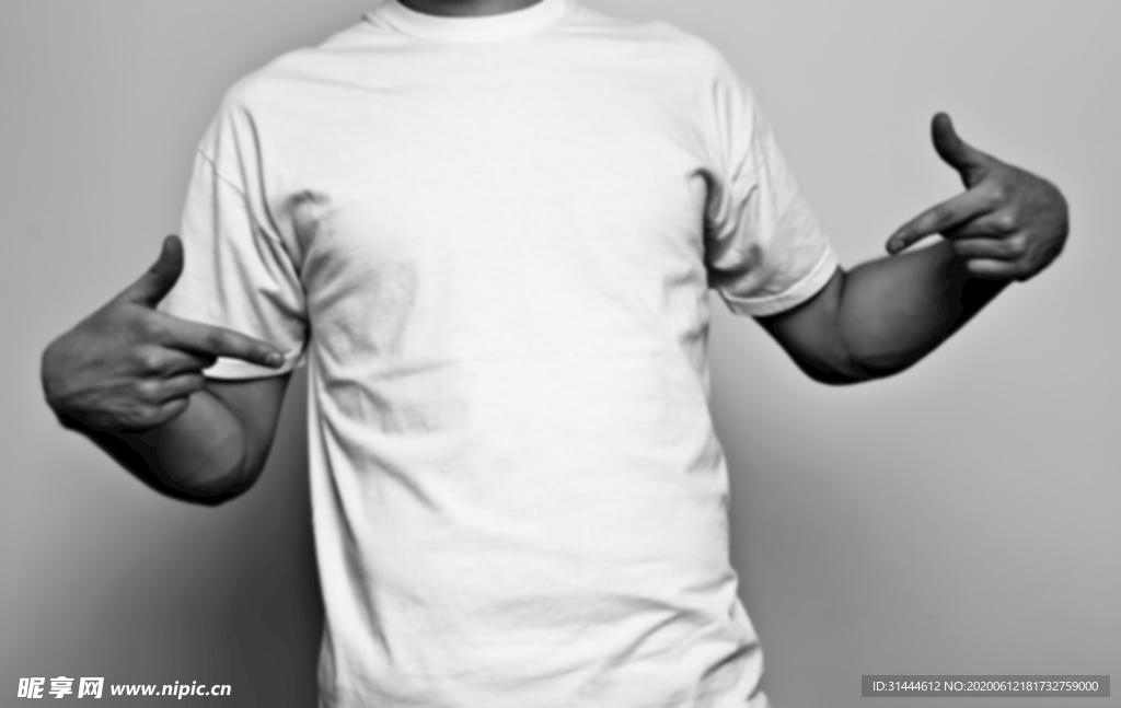 短袖T恤样机图片