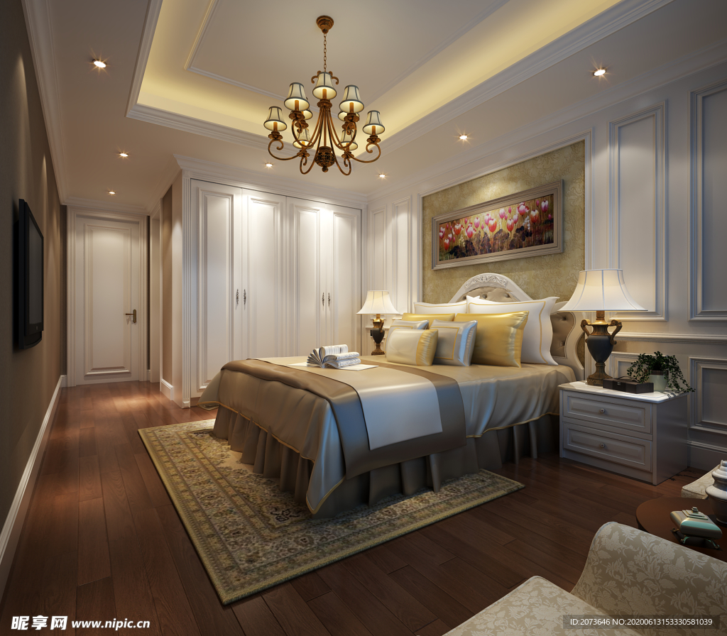 简欧轻奢风格卧室