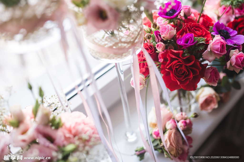 花束捧花桌花插花花艺图片