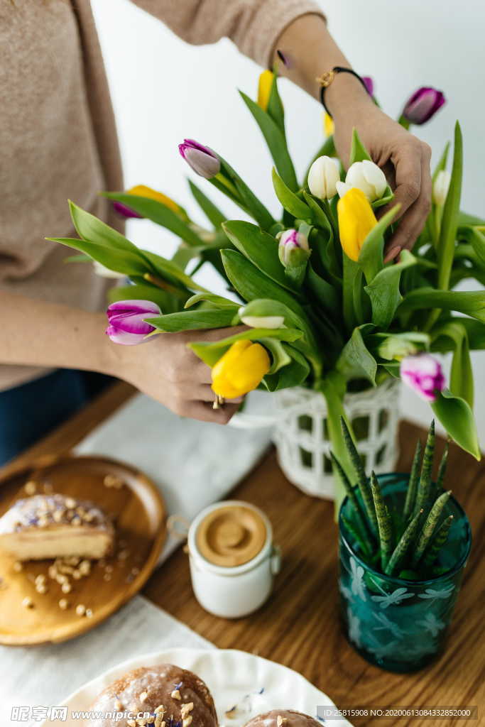 花束捧花桌花插花花艺图片
