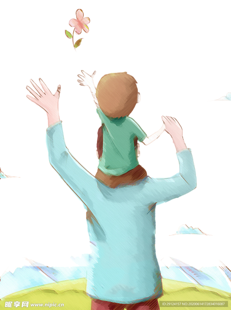 父亲节插画