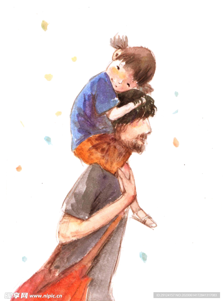 父亲节插画