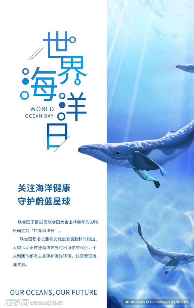 世界海洋日套餐活动优惠促销海报