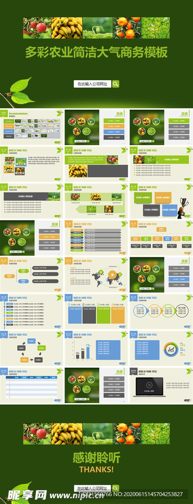 多彩农业简洁大气商务模板