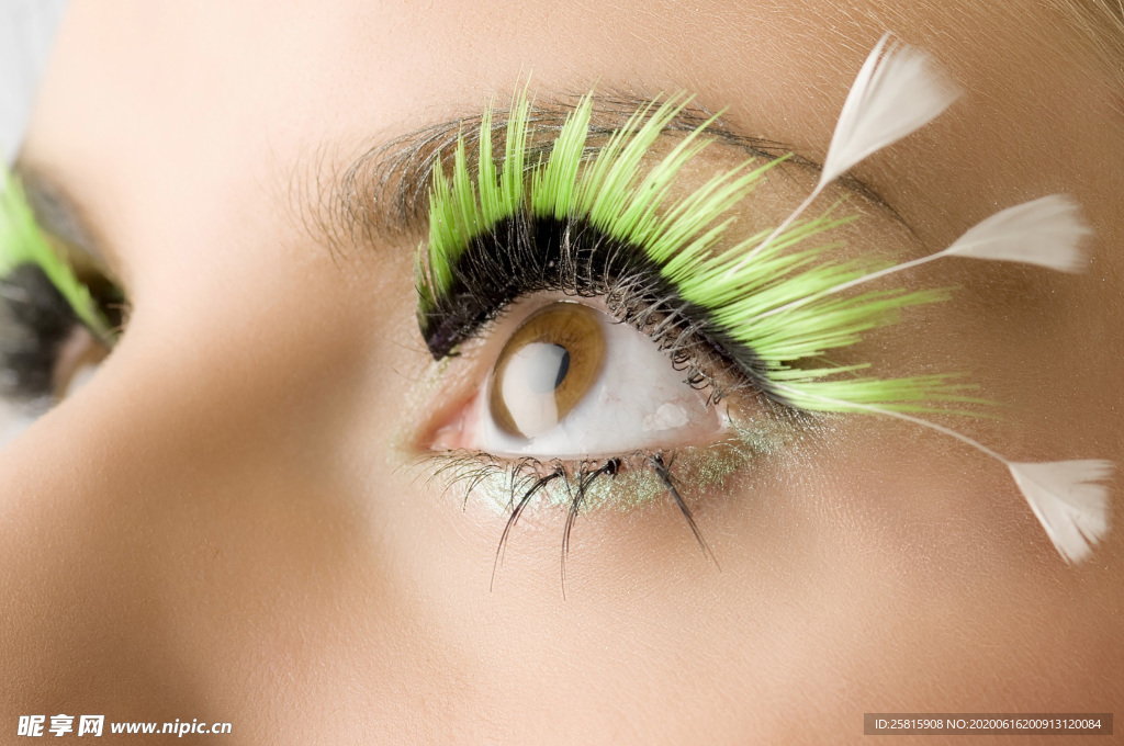 眼妆眼睛彩色眼妆图片