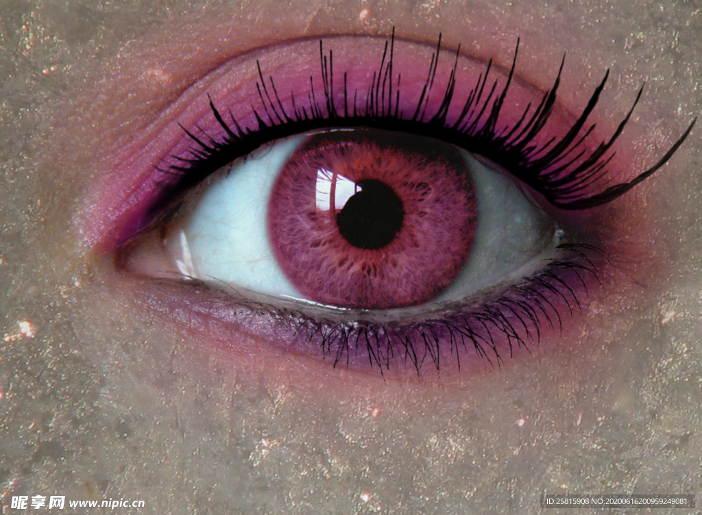 眼妆眼睛彩色眼妆图片