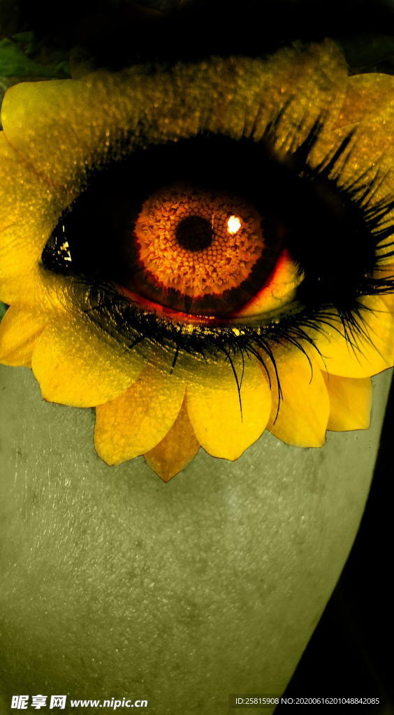 眼妆眼睛彩色眼妆图片