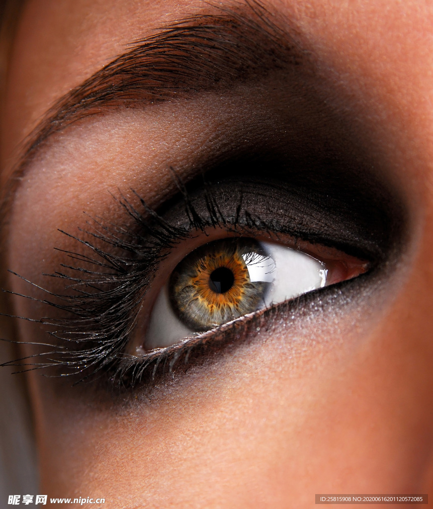 眼妆眼睛彩色眼妆图片