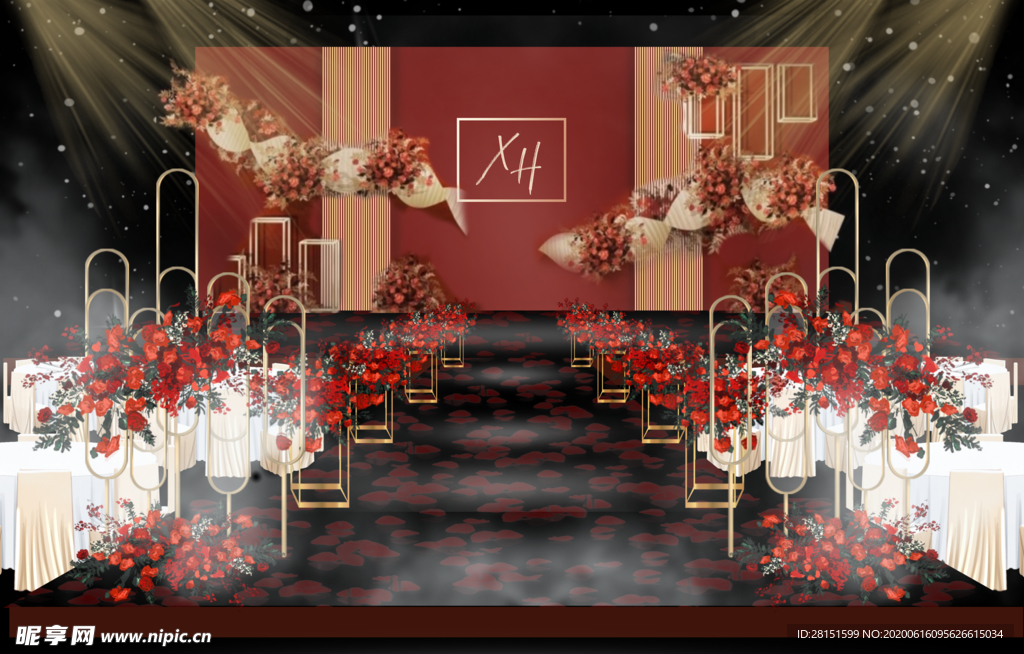 婚礼设计主题婚礼红色婚礼图片