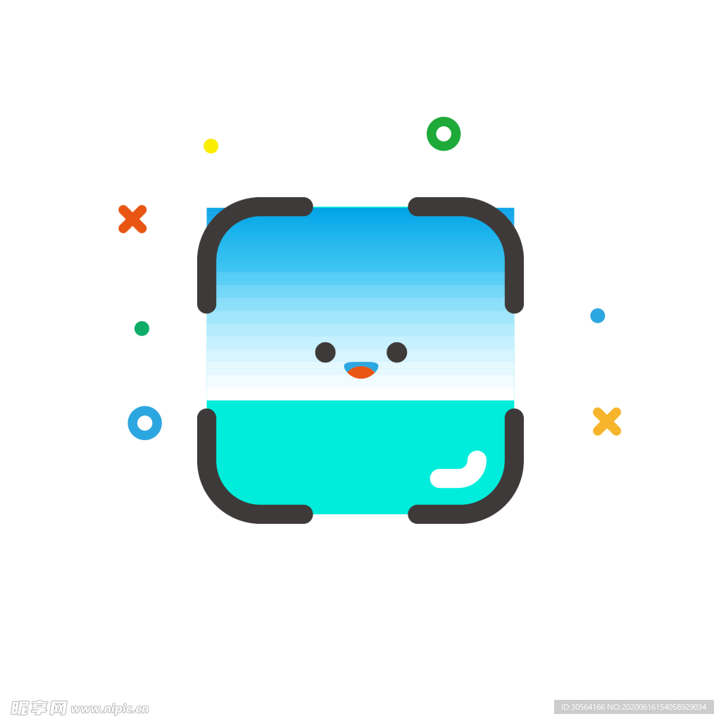 潮流色彩图标标志图形装饰素材