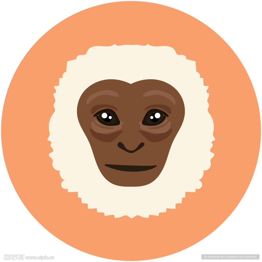 猴子动物图标标志图形装饰素材