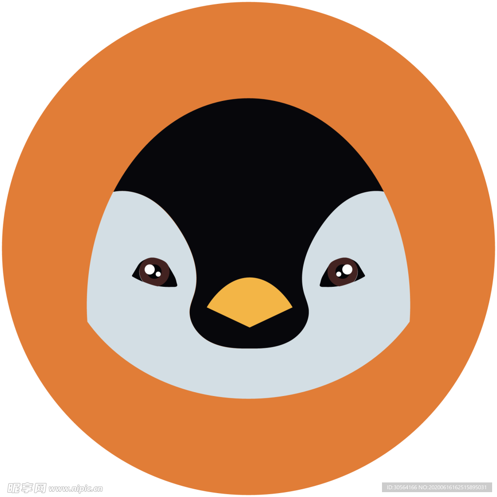企鹅动物图标标志图形装饰素材