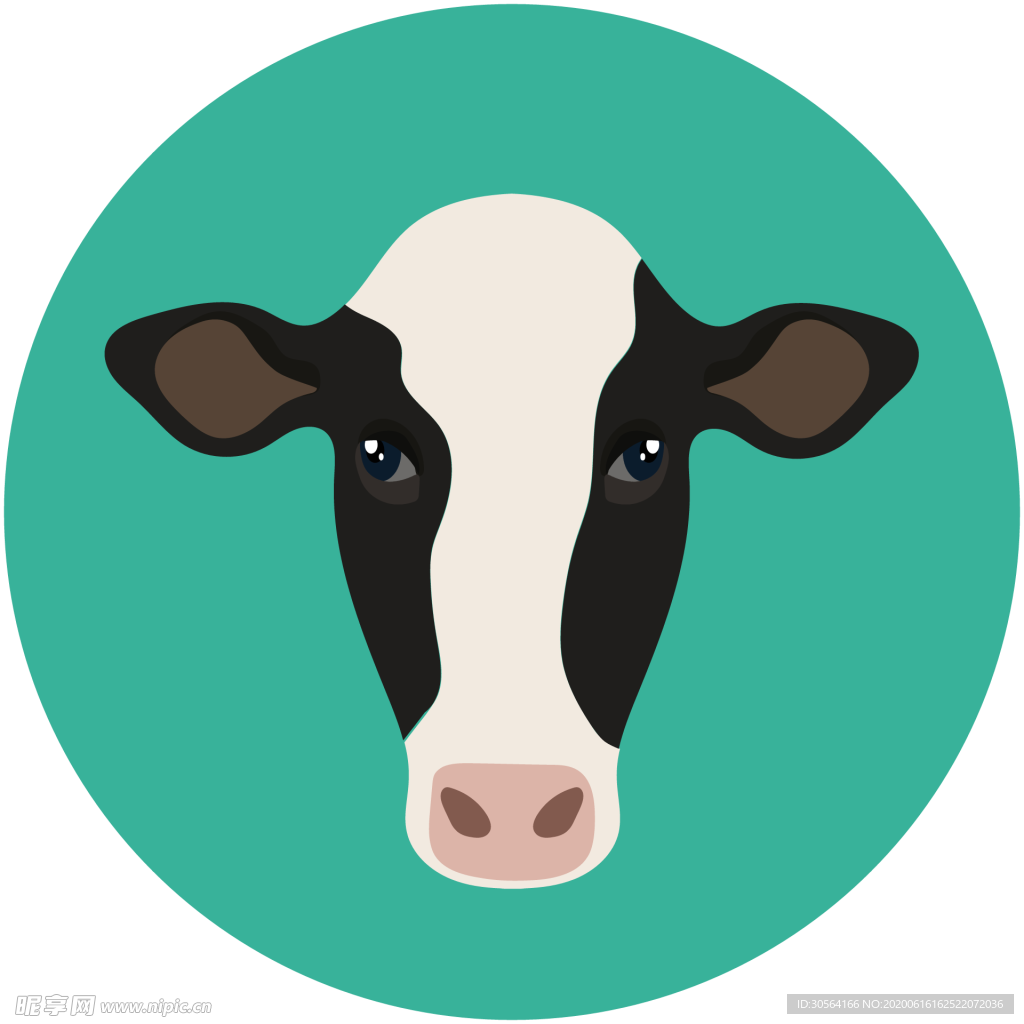 奶牛动物图标标志图形装饰素材