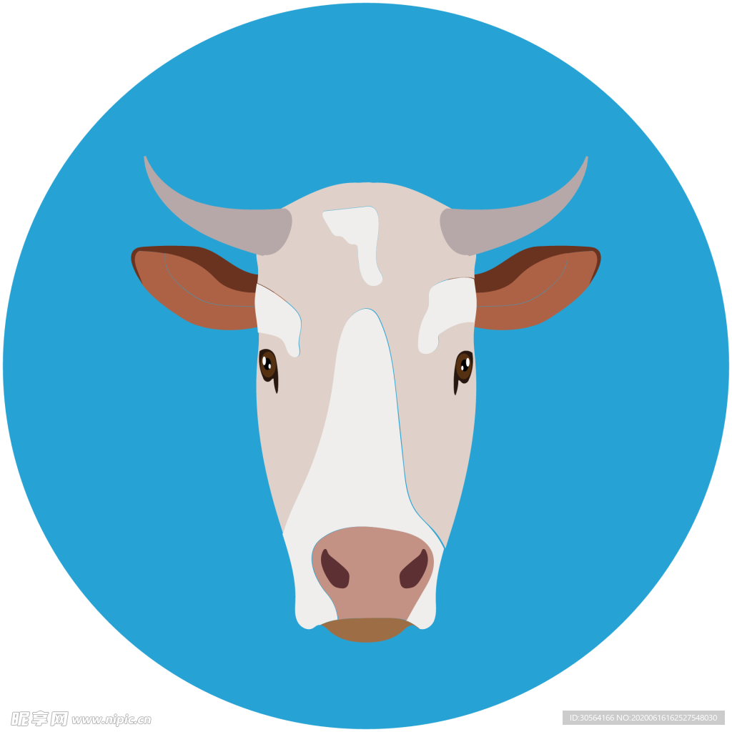 奶牛动物图标标志图形装饰素材