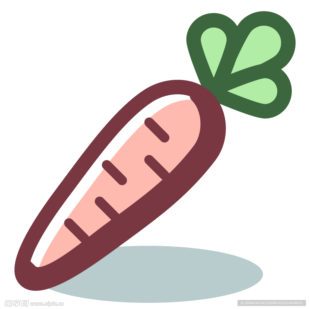 萝卜美食图标标志图形装饰素材