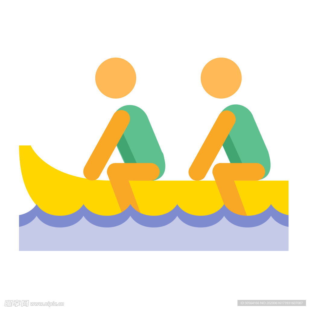 龙舟运动标志图形图标装饰素材