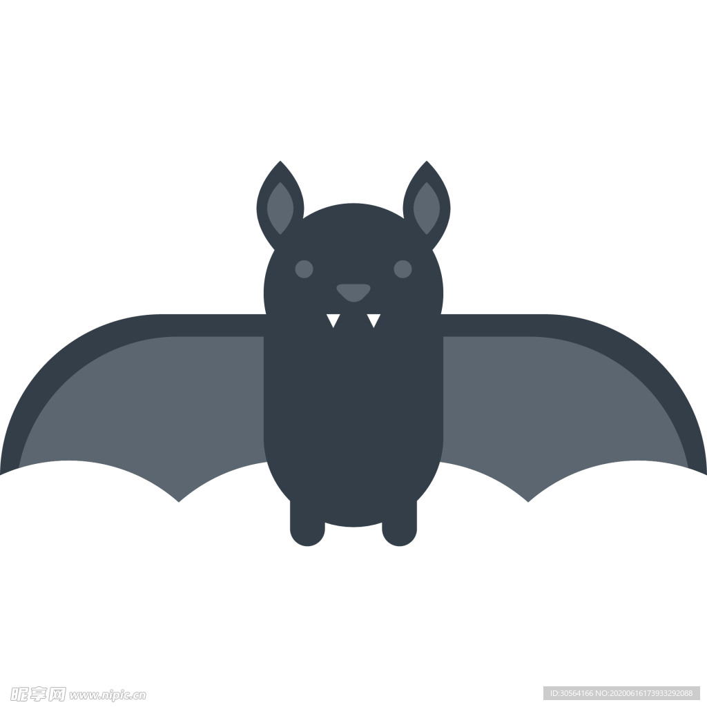 蝙蝠动物标志图形图标装饰素材
