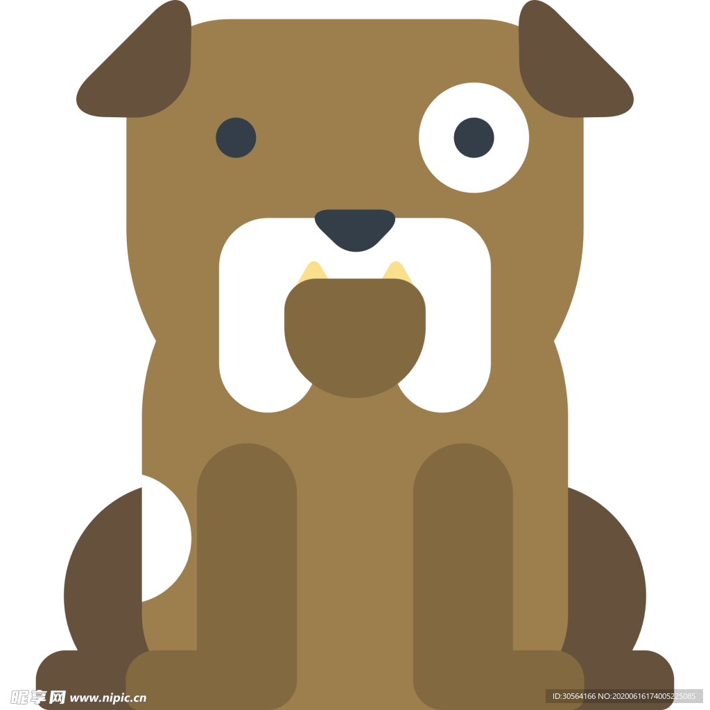 小狗动物标志图形图标装饰素材