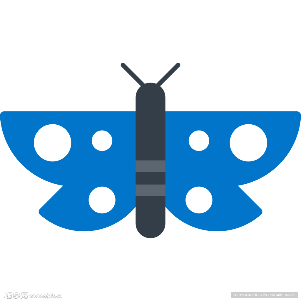 蝴蝶动物标志图形图标装饰素材