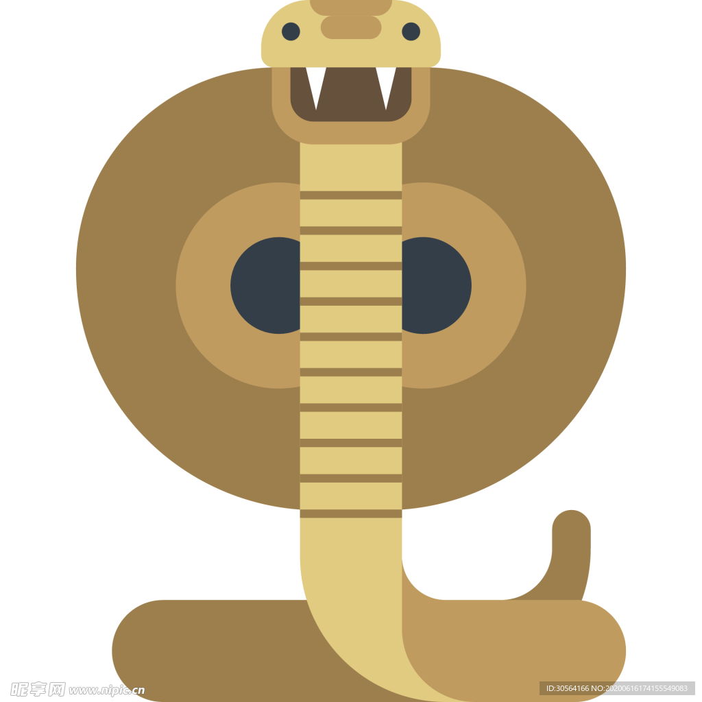 毒蛇动物标志图形图标装饰素材