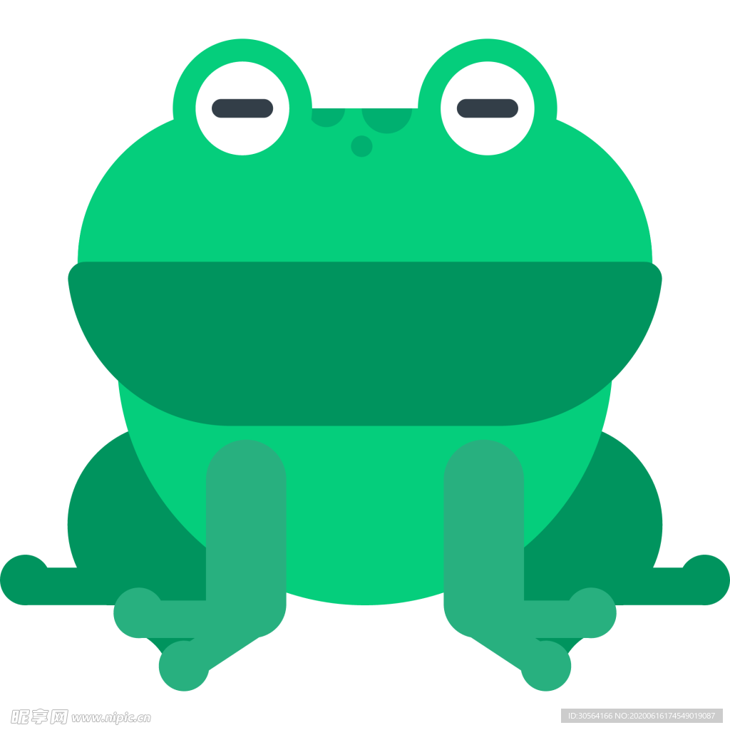 青蛙动物标志图形图标装饰素材