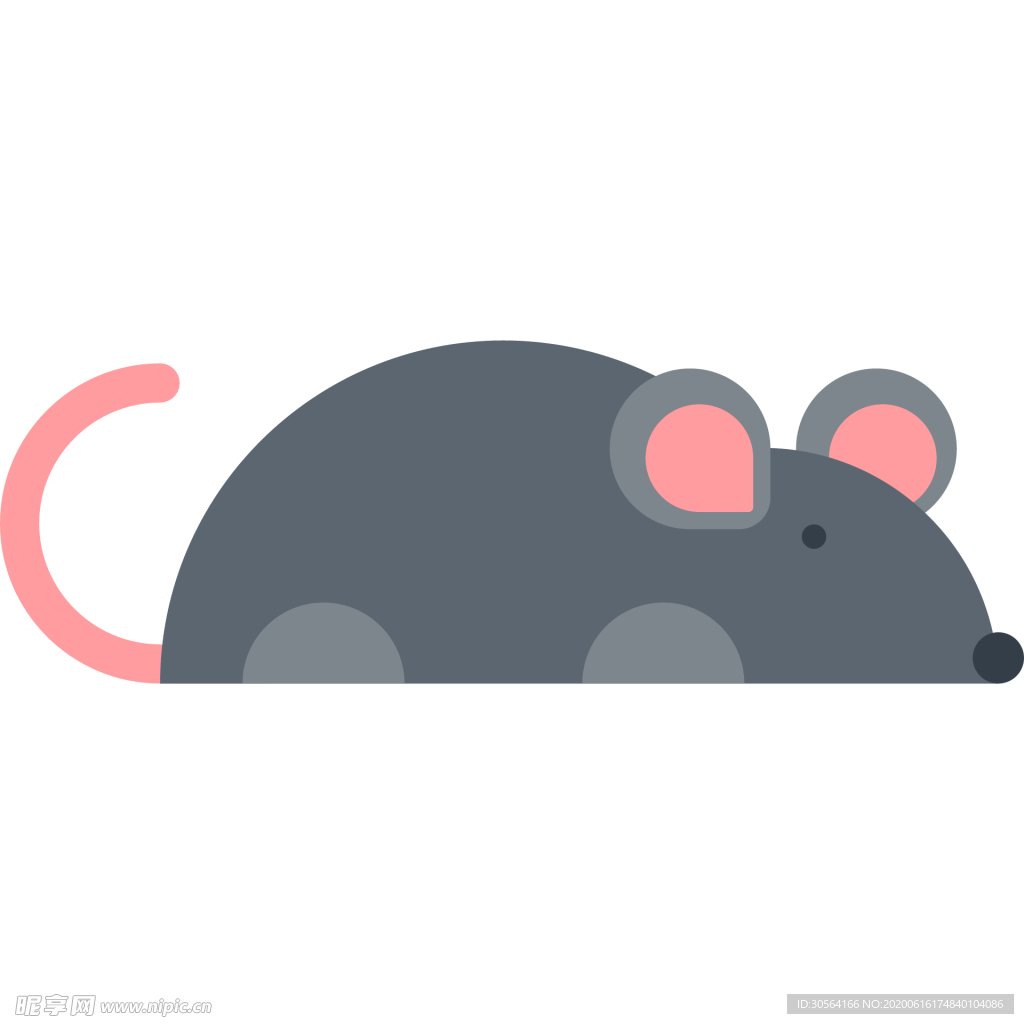 老鼠动物标志图形图标装饰素材