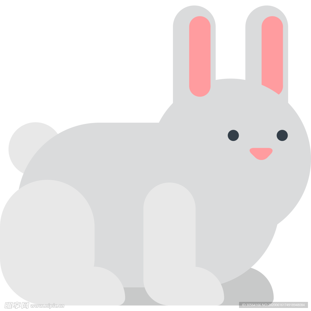 兔子动物标志图形图标装饰素材