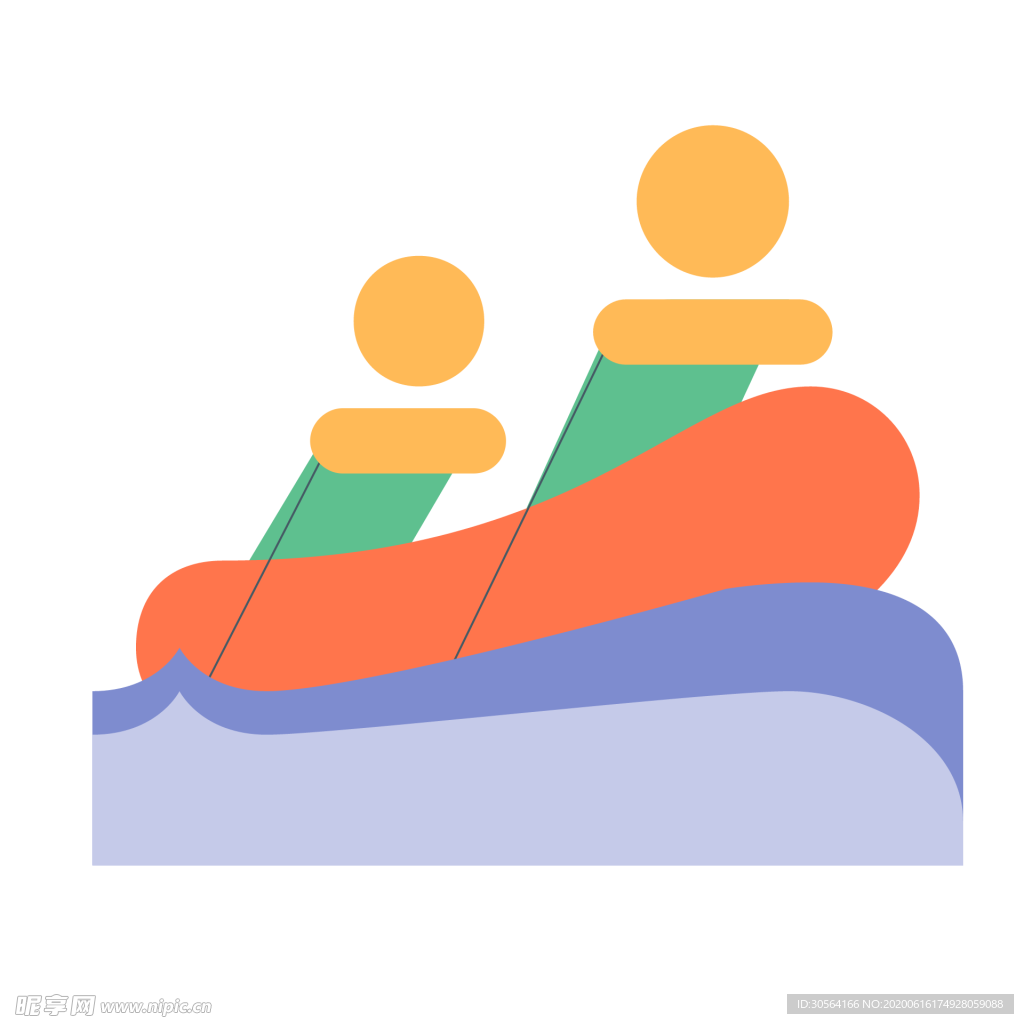 帆船运动标志图形图标装饰素材