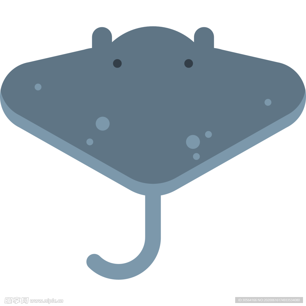 海鳗动物标志图形图标装饰素材