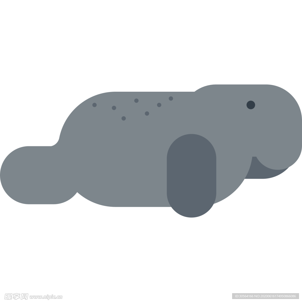 海豹动物标志图形图标装饰素材