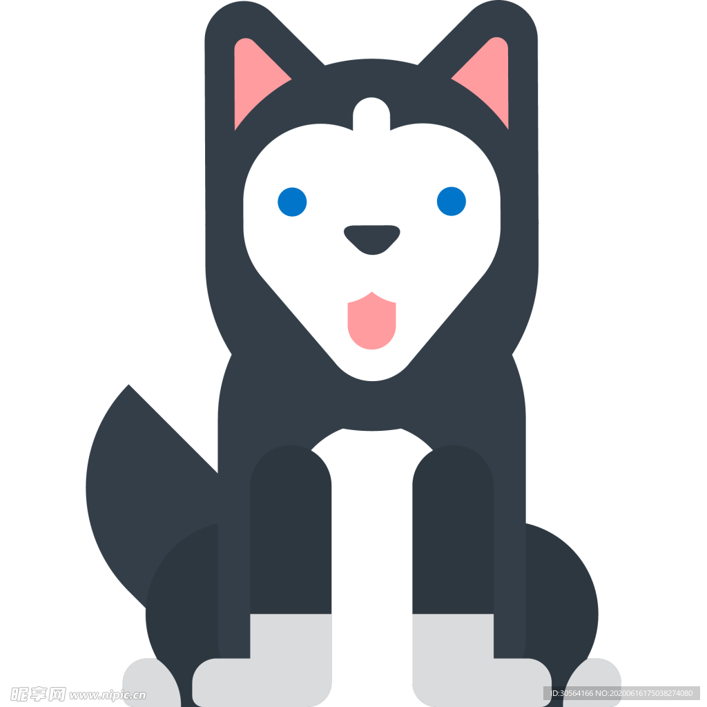 狗动物标志图形图标装饰素材