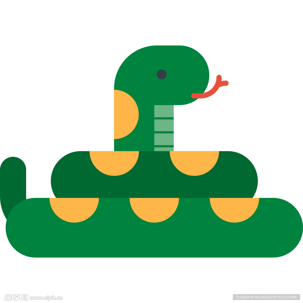 蛇动物标志图形图标装饰素材